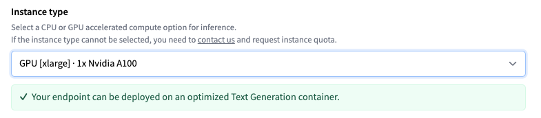 Select Instance Type